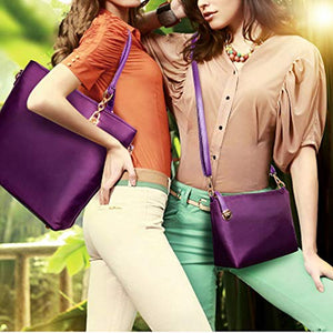 6 Pcs Handbag Set Top Handle Bag, Satchel, Crossbody, Shoulder Bag, Clutch, Coin Purse