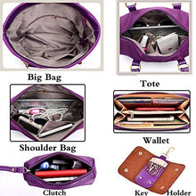 6 Pcs Handbag Set Top Handle Bag, Satchel, Crossbody, Shoulder Bag, Clutch, Coin Purse