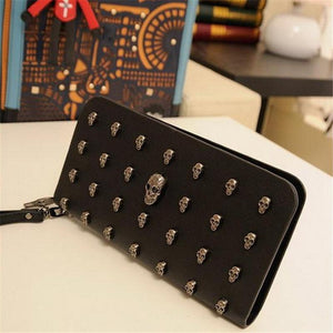 Metal Skull Wallet/Wristlet