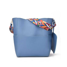 Wide Strap Bucket Bag