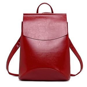 Fashion Women Leather Backpack