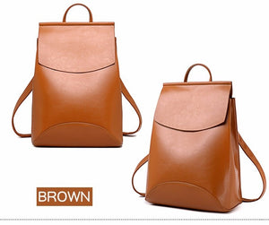 Fashion Women Leather Backpack